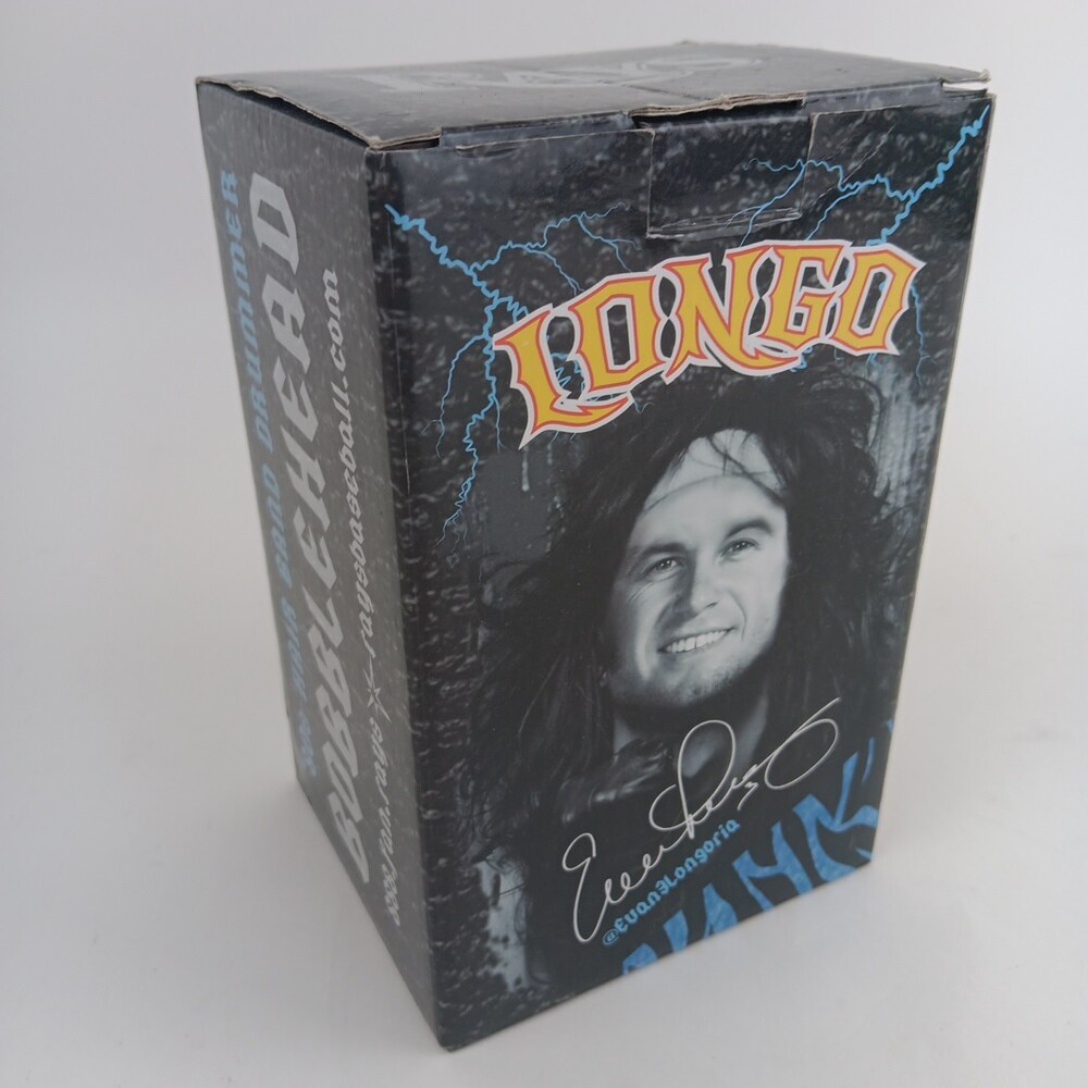 Evan Longoria 2014 Longo 80s Hair Band Drummer Tampa Bay Rays Bobblehead